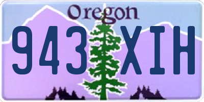 OR license plate 943XIH