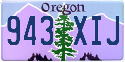 OR license plate 943XIJ