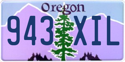 OR license plate 943XIL