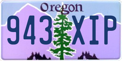 OR license plate 943XIP
