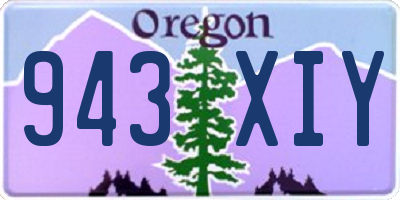 OR license plate 943XIY