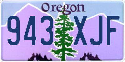OR license plate 943XJF