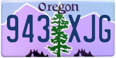 OR license plate 943XJG