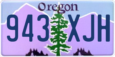 OR license plate 943XJH