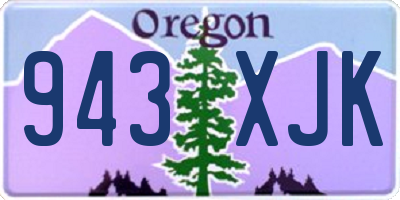 OR license plate 943XJK