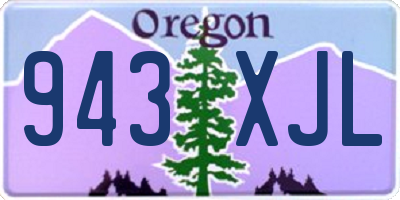 OR license plate 943XJL