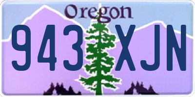 OR license plate 943XJN