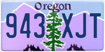 OR license plate 943XJT