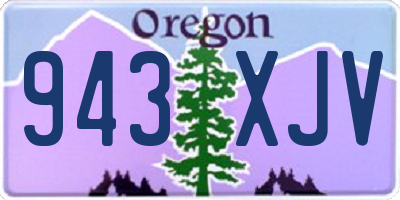 OR license plate 943XJV