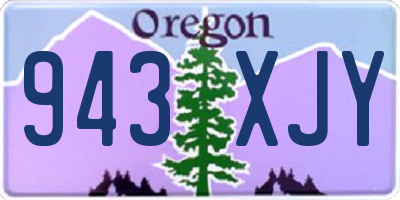 OR license plate 943XJY