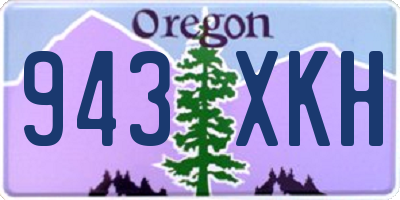 OR license plate 943XKH