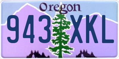 OR license plate 943XKL