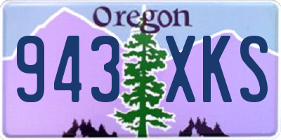 OR license plate 943XKS