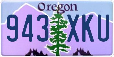 OR license plate 943XKU