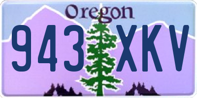 OR license plate 943XKV