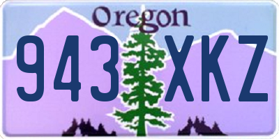 OR license plate 943XKZ