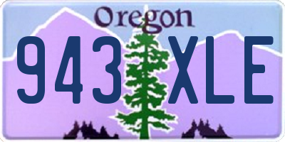 OR license plate 943XLE