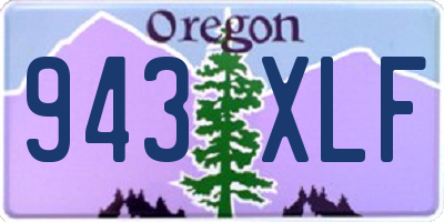 OR license plate 943XLF