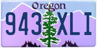 OR license plate 943XLI