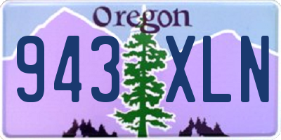 OR license plate 943XLN