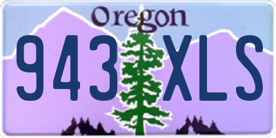 OR license plate 943XLS