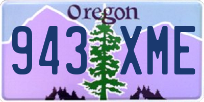 OR license plate 943XME