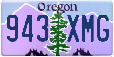 OR license plate 943XMG