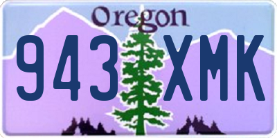 OR license plate 943XMK