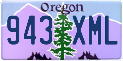OR license plate 943XML