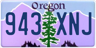 OR license plate 943XNJ