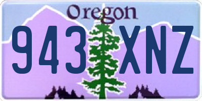 OR license plate 943XNZ