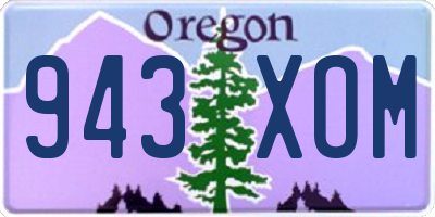 OR license plate 943XOM