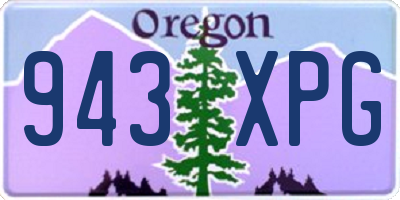 OR license plate 943XPG