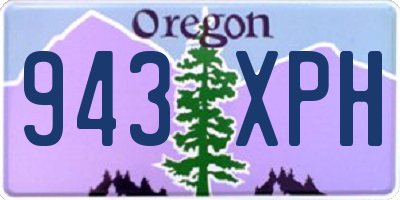 OR license plate 943XPH