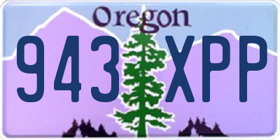 OR license plate 943XPP