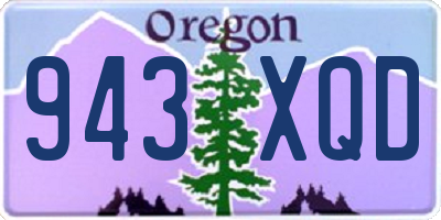 OR license plate 943XQD