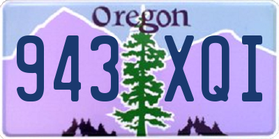 OR license plate 943XQI