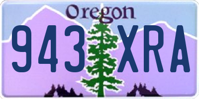 OR license plate 943XRA