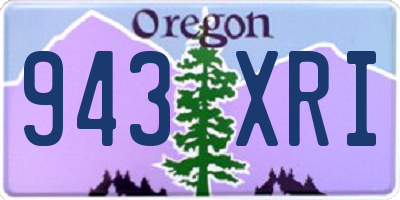 OR license plate 943XRI