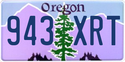 OR license plate 943XRT