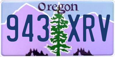 OR license plate 943XRV