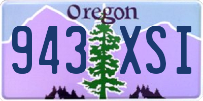 OR license plate 943XSI