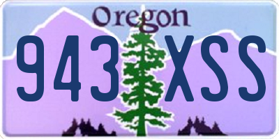 OR license plate 943XSS