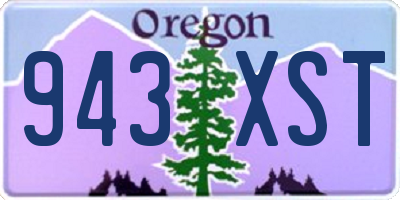 OR license plate 943XST