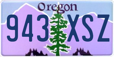 OR license plate 943XSZ