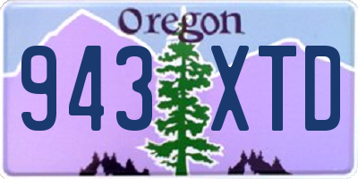 OR license plate 943XTD
