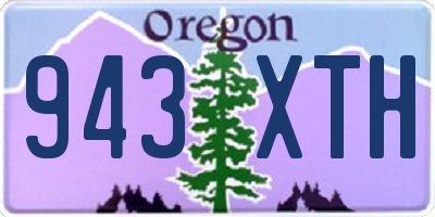 OR license plate 943XTH