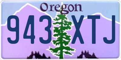 OR license plate 943XTJ
