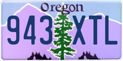 OR license plate 943XTL