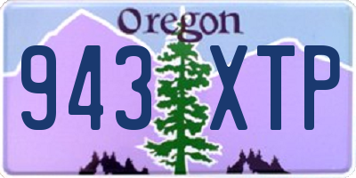 OR license plate 943XTP